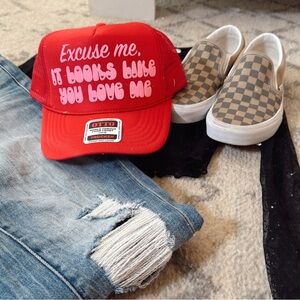 Excuse Me, It Looks Like You Love Me Trucker Hat